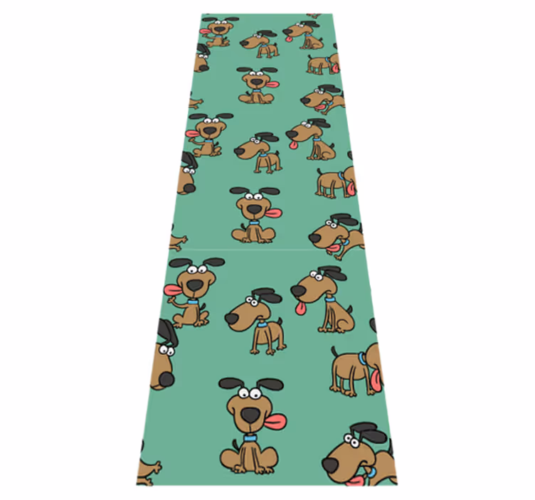 Tapis vinyle chambre style cartoon de chien amusant - TenStickers