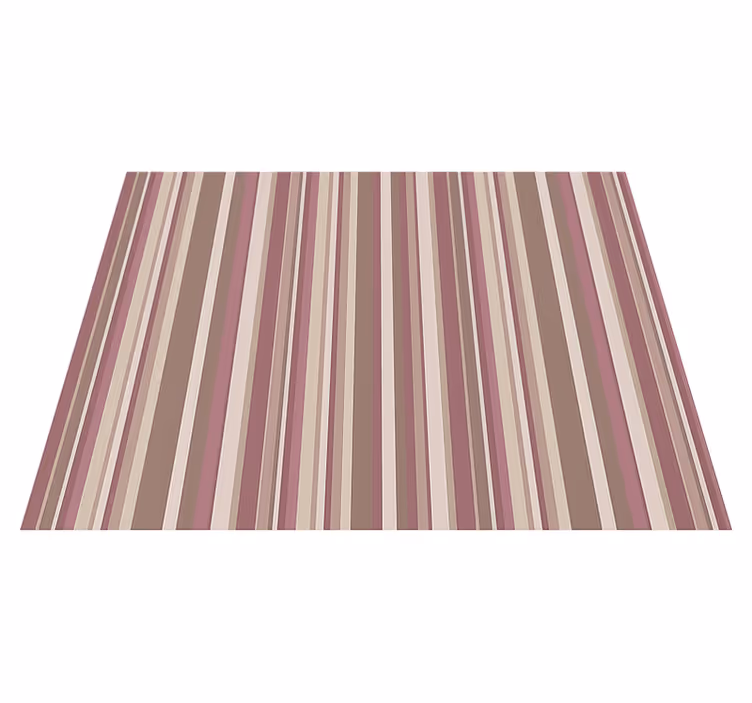 Tapis vinyle chambre rayures roses - TenStickers