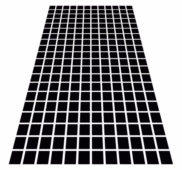 Tapis vinyle géométrique échelle de carrés gris - TenStickers