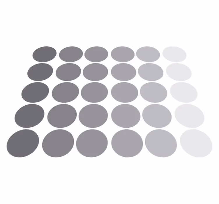 Tapis vinyle géométrique cercles gris - TenStickers