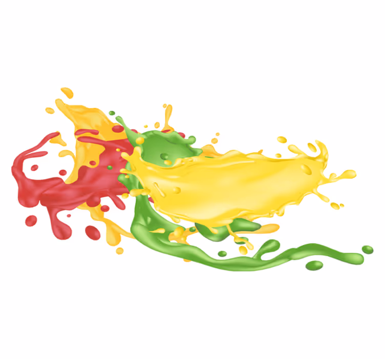 Tapis vinyle géométrique formes de couleurs éclatantes - TenStickers