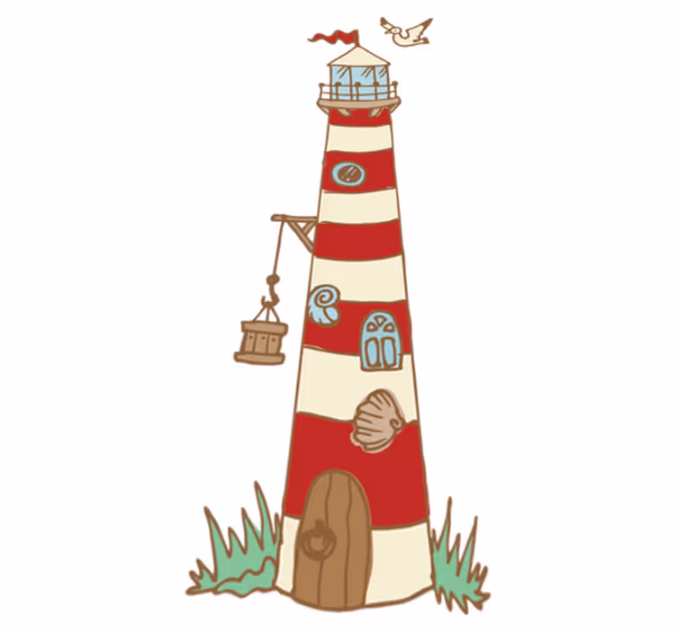 Tapis vinyle pour enfants design phare - TenStickers