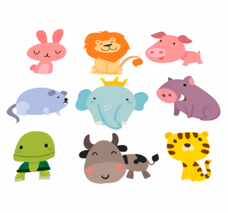 Tapis vinyle pour enfants stickers animaux infantiles - TenStickers