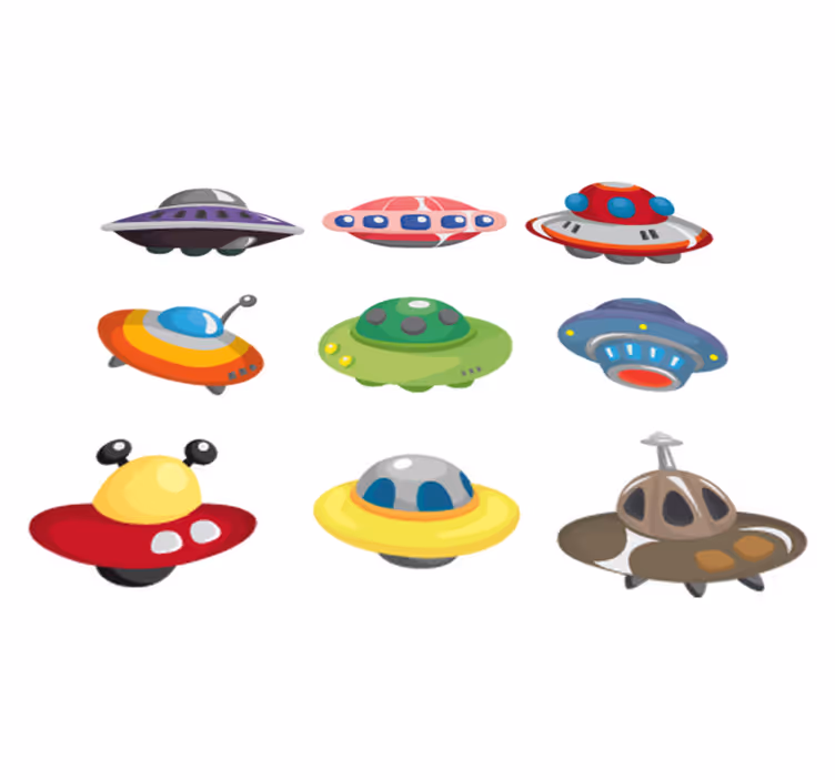 Tapis vinyle pour enfants stickers ovnis - TenStickers