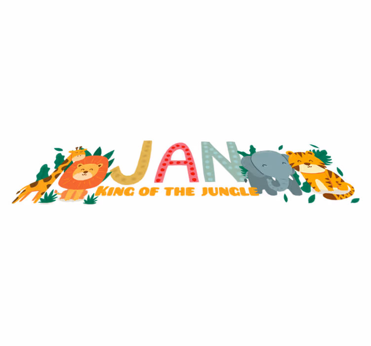 Tapis vinyle pour enfants roi de la jungle - TenStickers