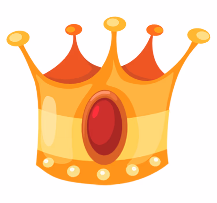 Tapis vinyle pour enfants couronne de roi - TenStickers