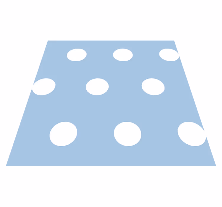 Tapis vinyle chambre à pois - TenStickers