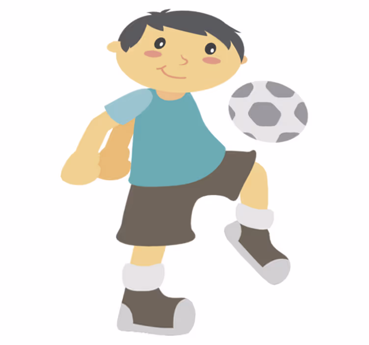 Tapis vinyle pour enfants jouer au football - TenStickers
