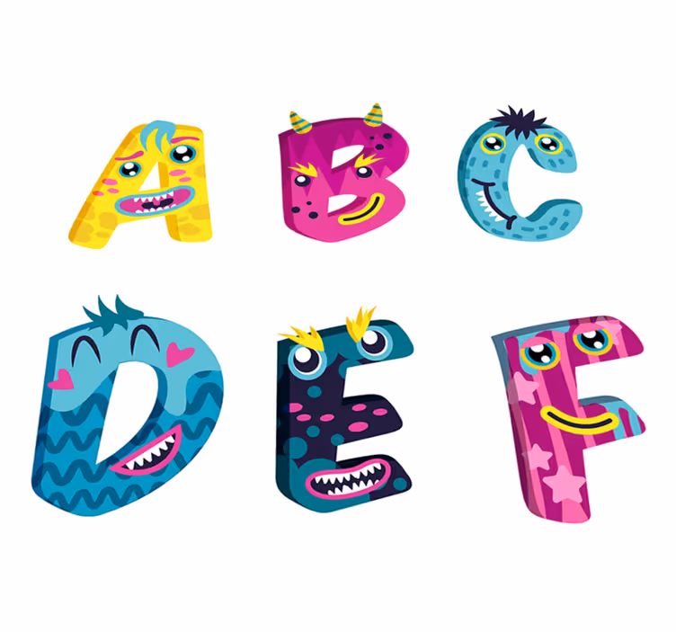 Tapis vinyle pour enfants lettres de l'alphabet - TenStickers