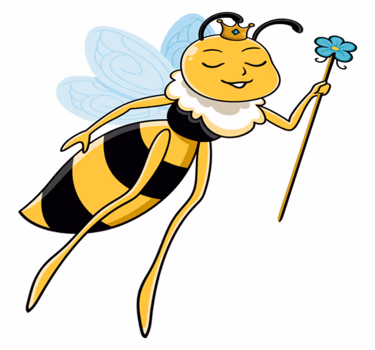 Tapis vinyle pour enfants design abeille féerique - TenStickers