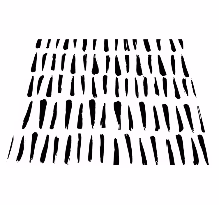 Tapis vinyle salle de bain motif rayures irrégulières - TenStickers