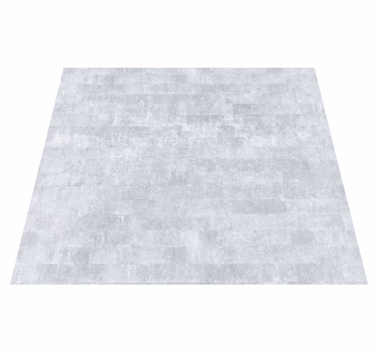 Tapis vinyle salle de bain motif brique grise usé - TenStickers