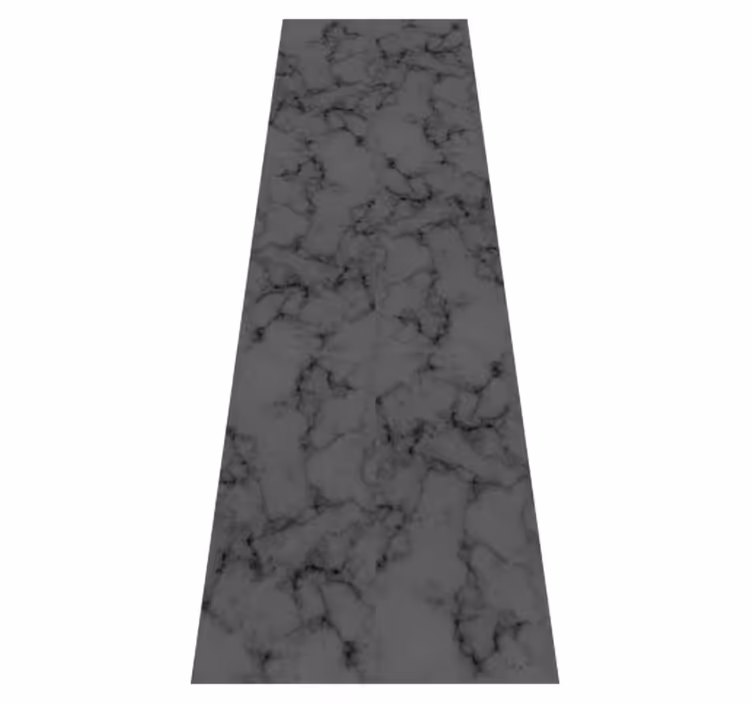 Tapis vinyle salle de bain fond marbré noir texturé - TenStickers