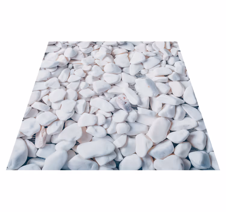 Tapis vinyle salle de bain imitation carrelage pierre - TenStickers