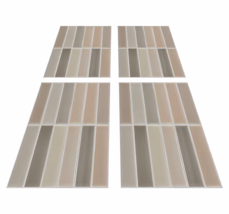 Tapis vinyle salle de bain rectangle motif - TenStickers