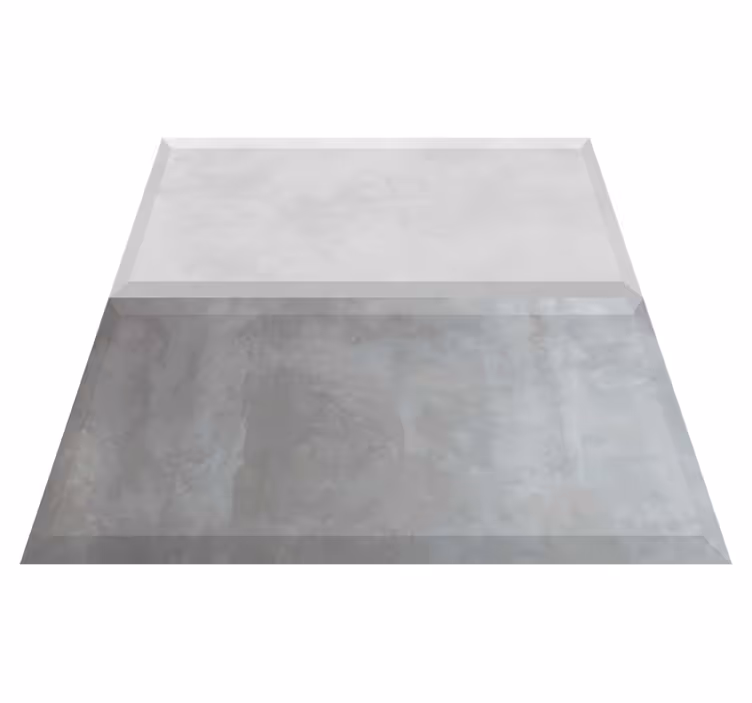 Tapis vinyle salle de bain effet carrelage ciment - TenStickers