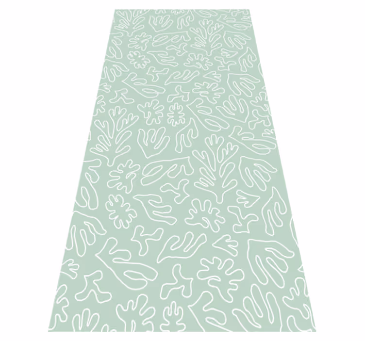 Tapis vinyle cuisine algue verte réfléchissante - TenStickers