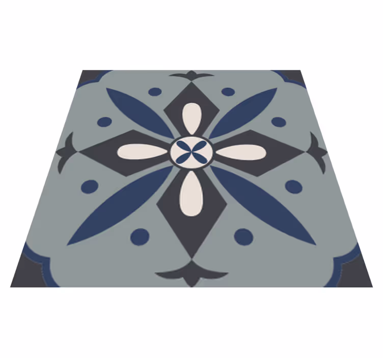 Tapis vinyle cuisine carreaux hydraulique colorés - TenStickers