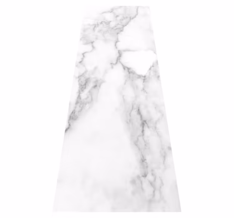 Tapis vinyle cuisine texture marbre blanc - TenStickers