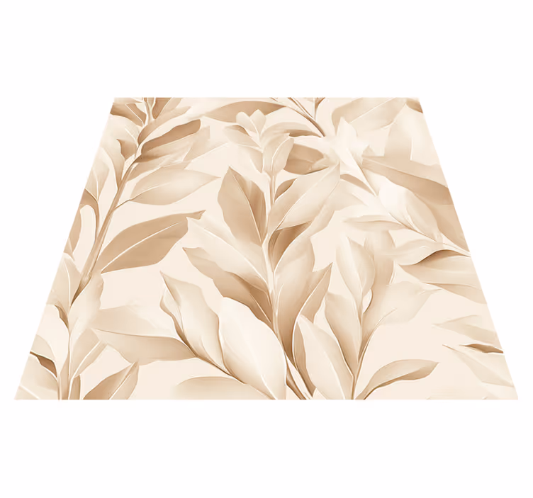 Tapis vinyle cuisine design draps beiges - TenStickers