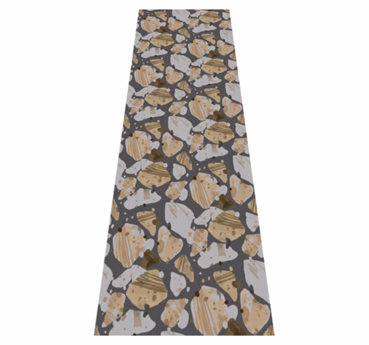 Tapis vinyle chambre motif terrazzo en ciment - TenStickers