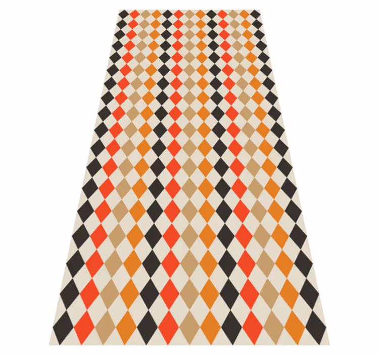 Tapis vinyle chambre diamants rétro années 80 - TenStickers