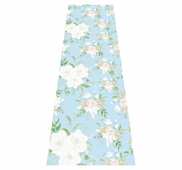 Tapis vinyle chambre style floral sauvage grandmillenial - TenStickers