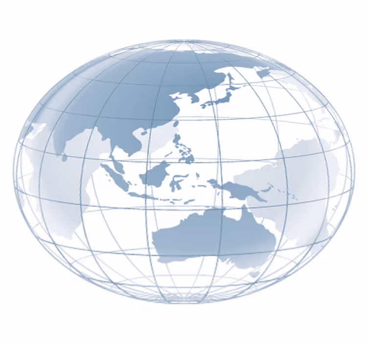 Tapis vinyle chambre carte du monde transparente - TenStickers
