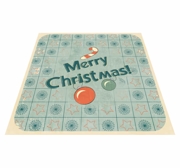 Tapis vinyle chambre panneau décoratif joyeux noël - TenStickers