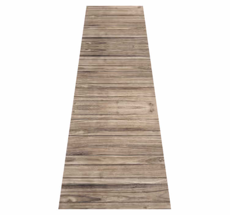 Tapis vinyle bureau planches en bois gris rustique - TenStickers
