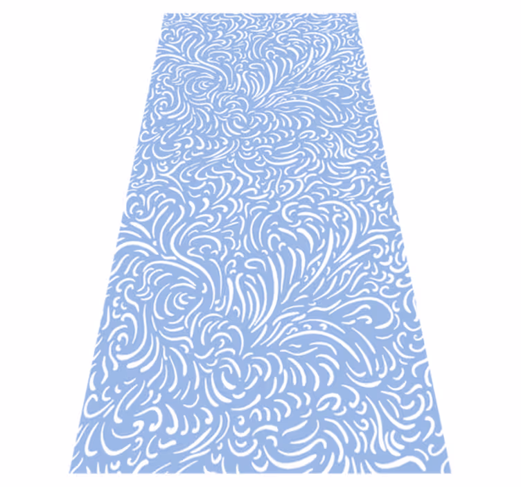 Tapis vinyle bureau motif givré - TenStickers