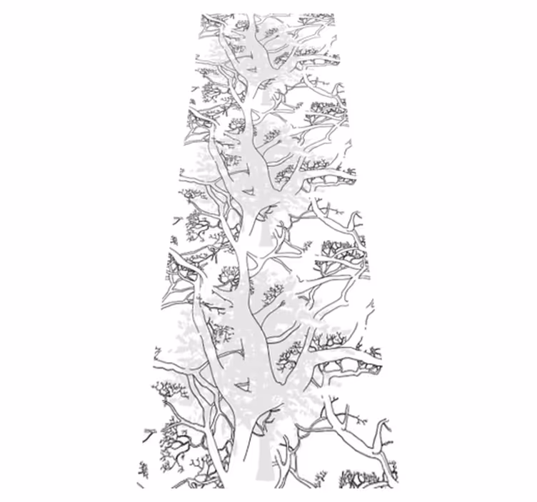 Tapis vinyle bureau branches d'arbres sombres - TenStickers