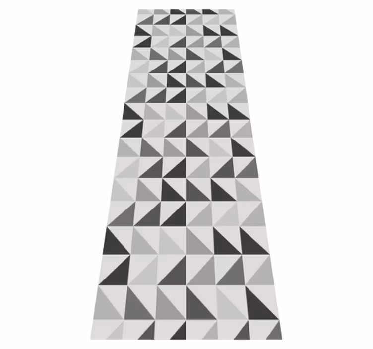 Tapis vinyle bureau triangles géométriques - TenStickers