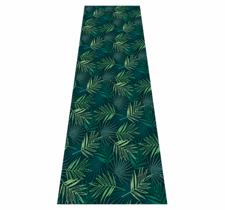 Tapis vinyle bureau motif tropical mélangé - TenStickers