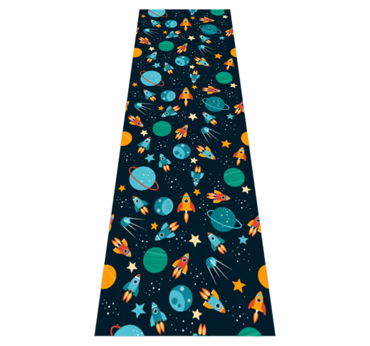 Tapis vinyle chambre espace design mignon pour enfants - TenStickers