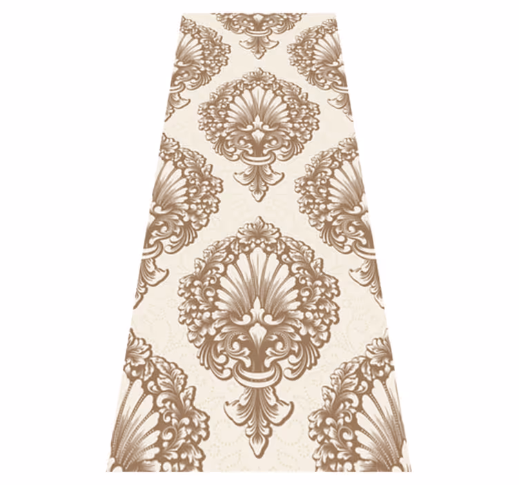 Tapis vinyle chambre style damassé vintage - TenStickers
