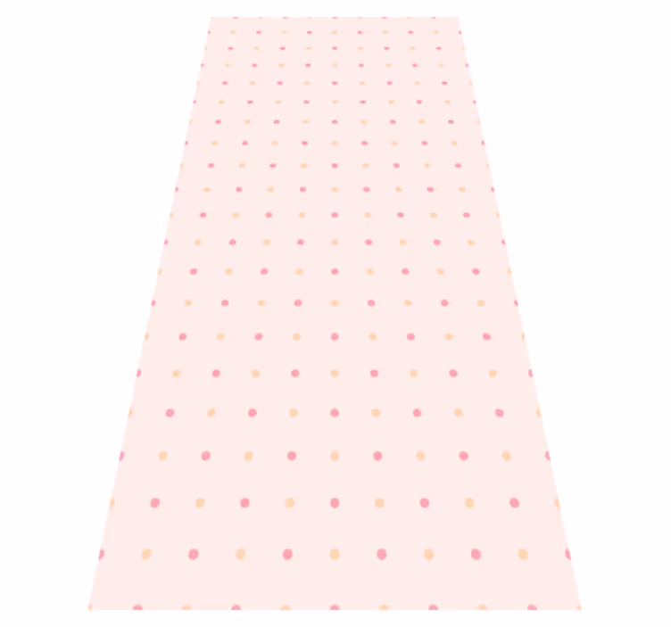 Tapis vinyle chambre pois roses - TenStickers