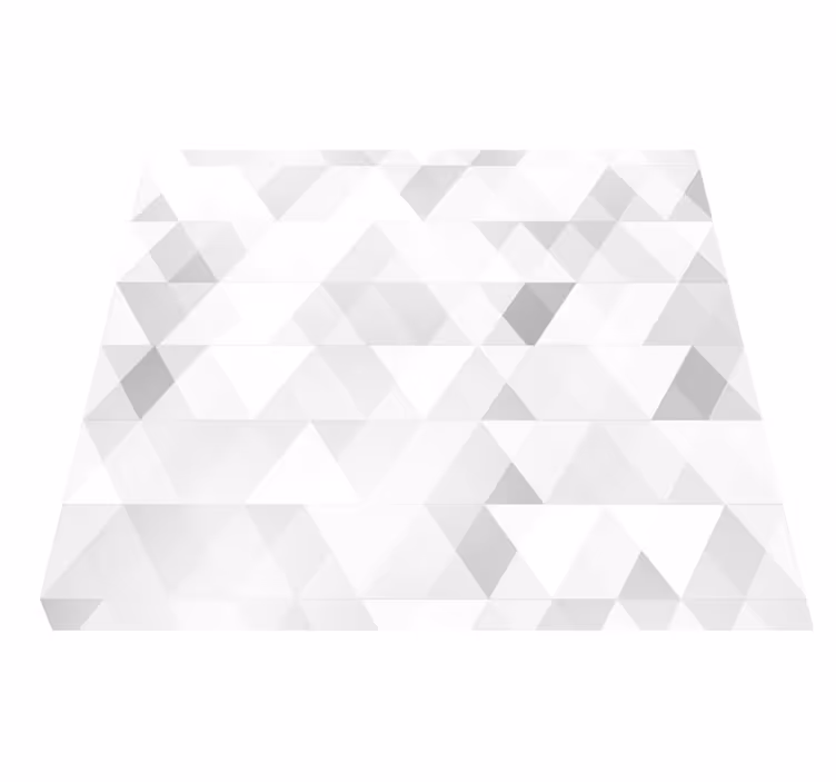 Tapis vinyle chambre triangles gris géométriques - TenStickers