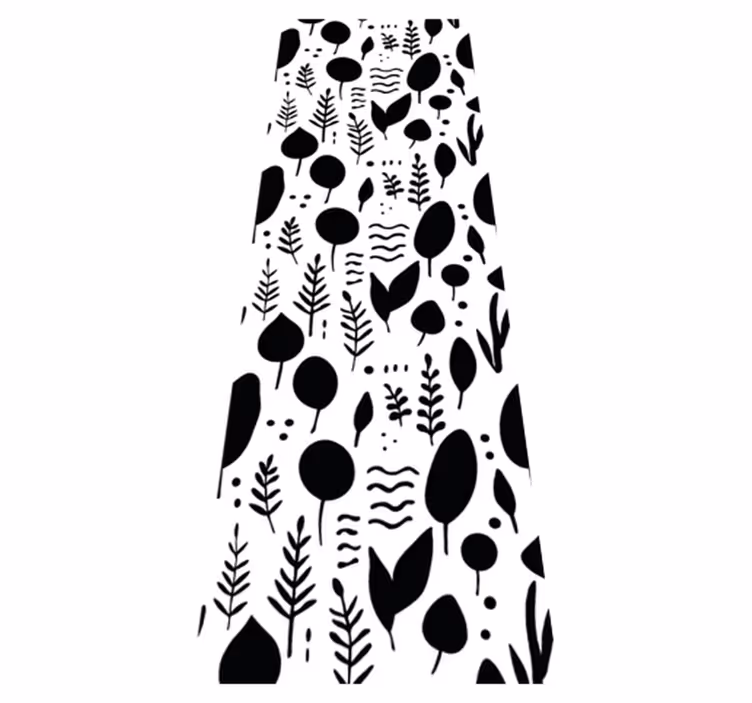 Tapis vinyle chambre images nature noir et blanc - TenStickers