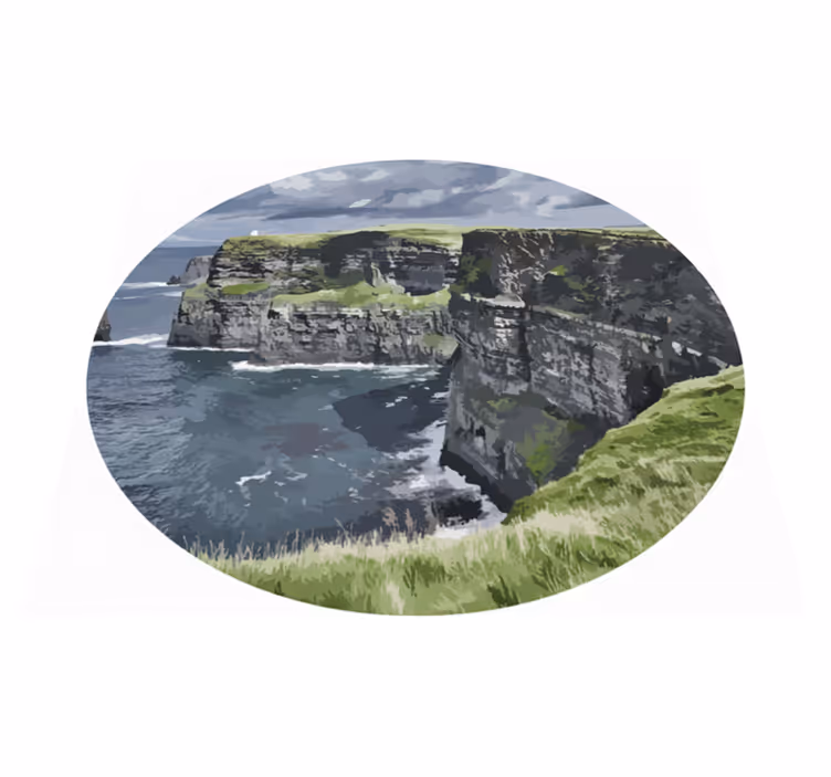 Tapis vinyle chambre falaises irlandaises - TenStickers