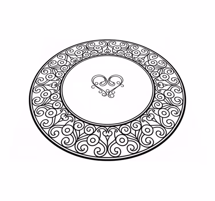 Tapis vinyle chambre amour éternel - TenStickers