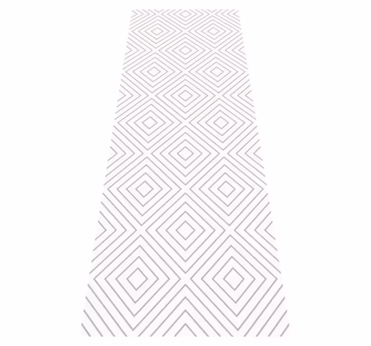Tapis vinyle nordique motif carrés gris et blancs - TenStickers