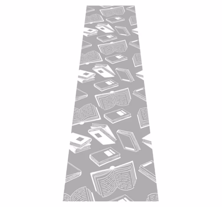 Tapis vinyle nordique poème gris élégant - TenStickers