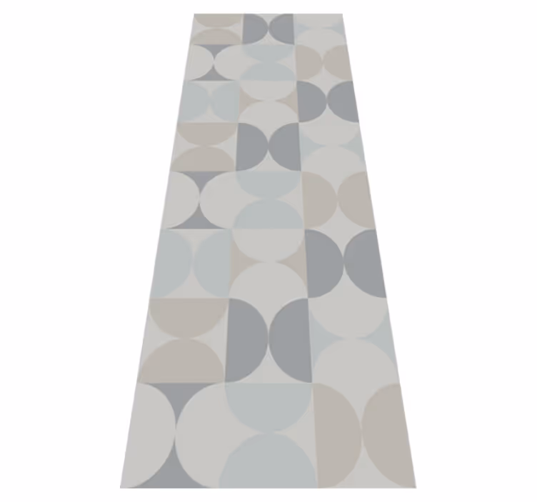 Tapis vinyle nordique motif géométrique pastel - TenStickers