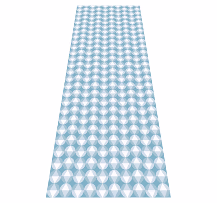 Tapis vinyle nordique style scandinave bleu - TenStickers