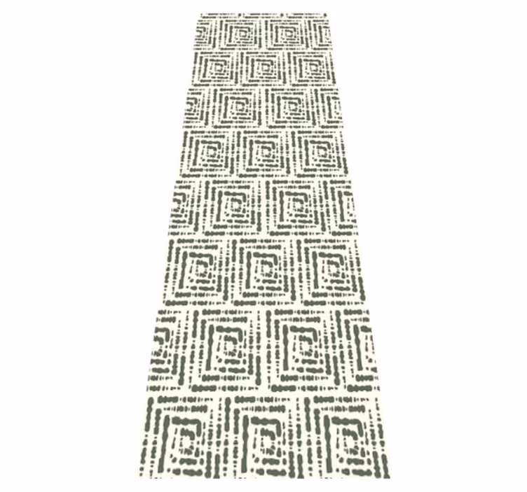 Tapis vinyle nordique motif irrégulier vert japandi - TenStickers