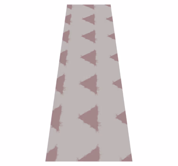 Tapis vinyle nordique beige japandi triangles géométriques - TenStickers
