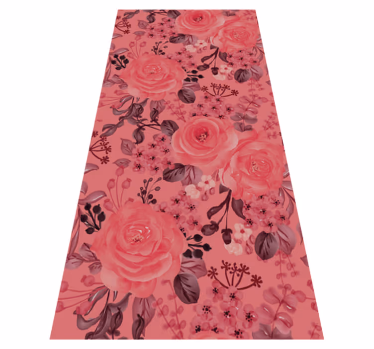 Tapis vinyle nature fleurs en harmonie - TenStickers