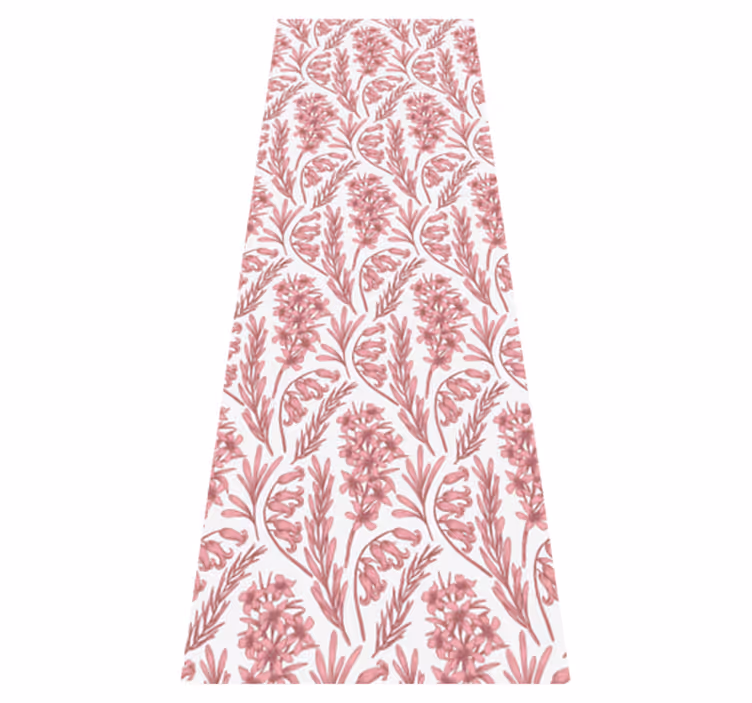 Tapis vinyle nature fleurs de lotus rose - TenStickers