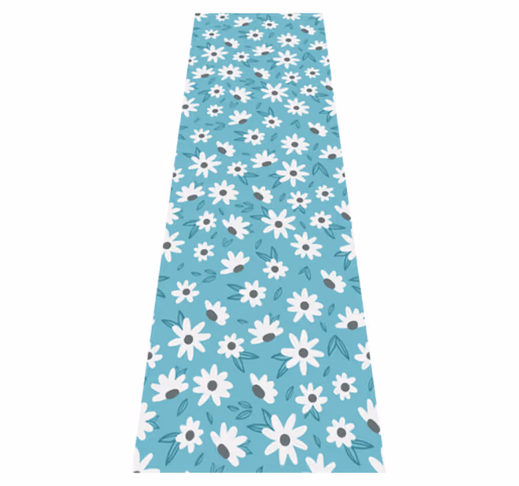 Tapis vinyle nature fleurs au style vintage - TenStickers